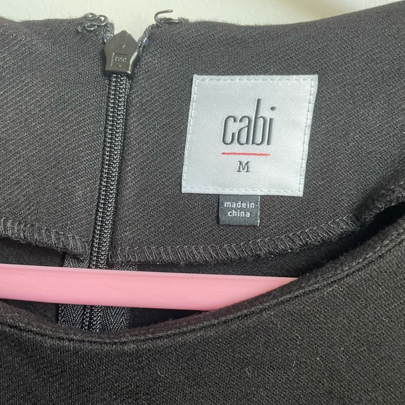 Cabi Women’s 3/4 Sleeve Black Shirt w/ Buttons Down Sides - Picture 3 of 3